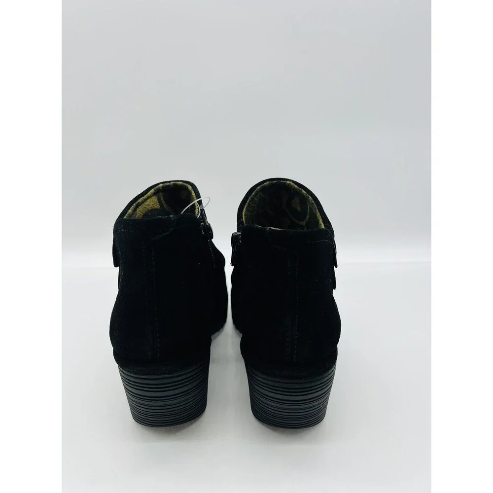 Fly London Women's Waco Suede Ankle Boot - Black / Black Gold, Choose Size - Picture 6 of 10